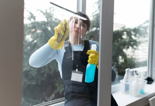 Nettoyage de vitres intérieures et extérieures à la Chapelle-aux-Naux